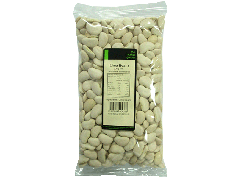 Beans Lima The Market Grocer 500g - Wiffens